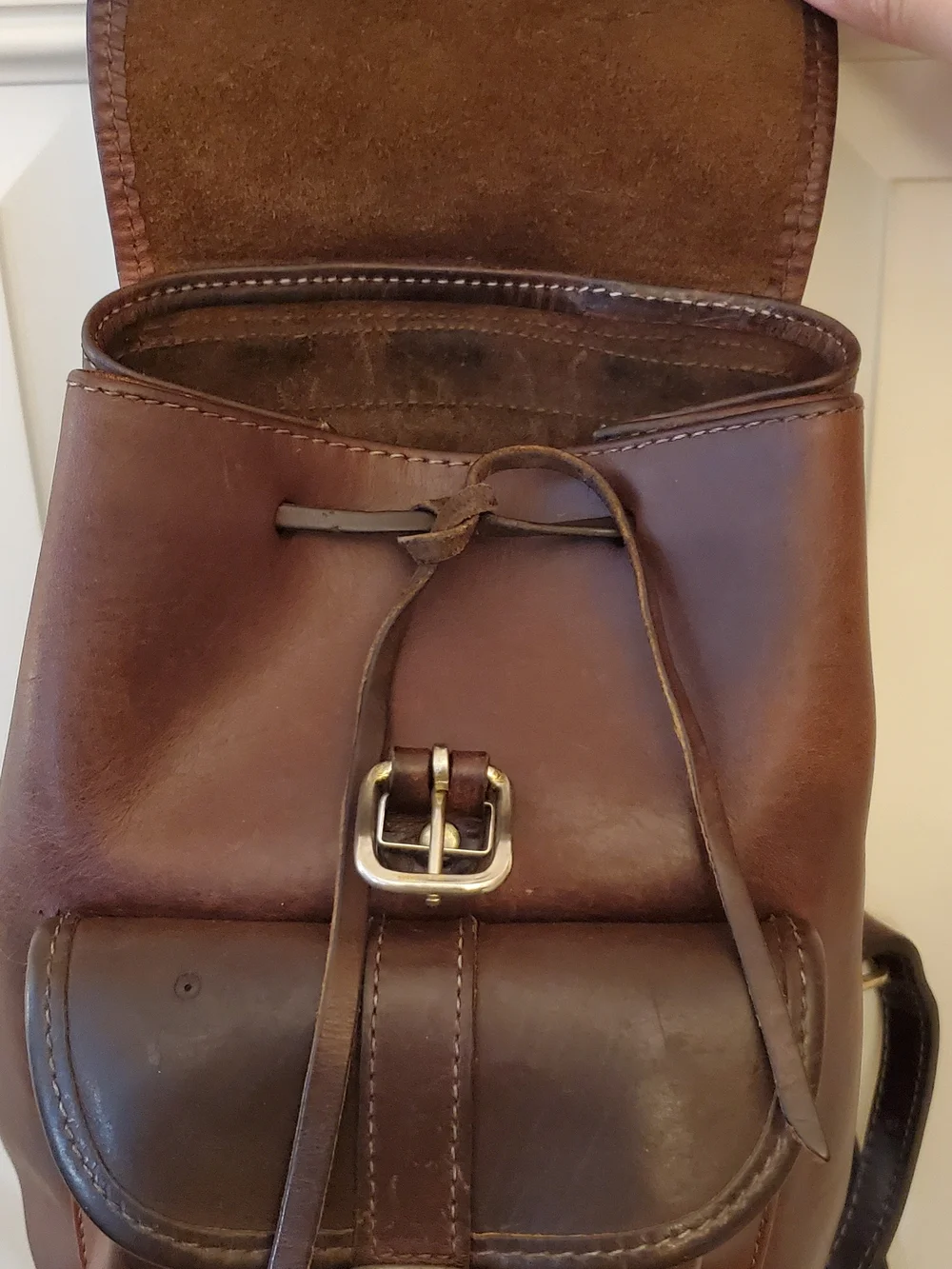 Vintage Leather Mini Backpack purse (like Roots) 90s witchy Whimsigoth y2k Biker